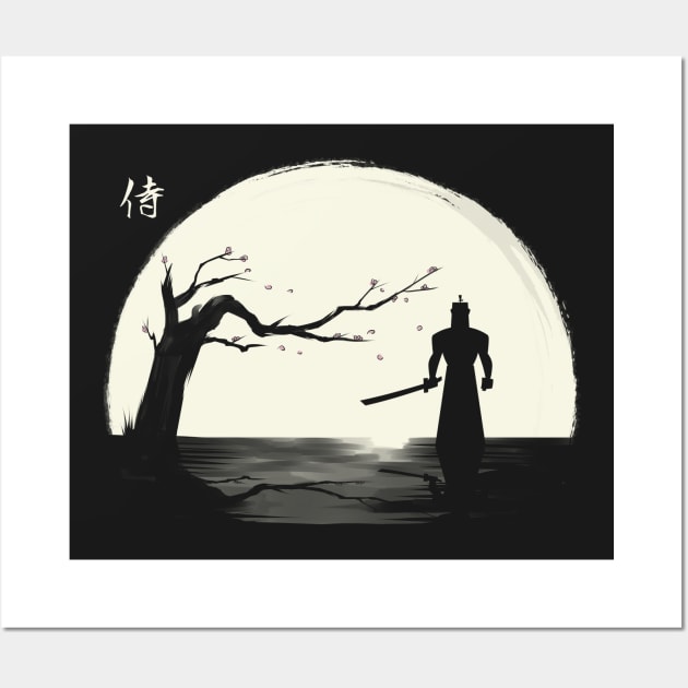 The shadow of the samurai Wall Art by ddjvigo